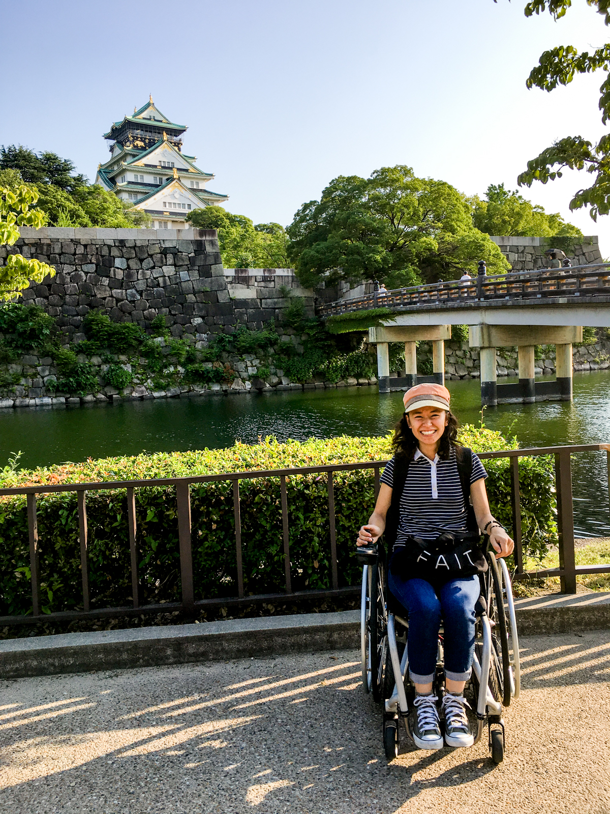 Student in wheelchair in Japan