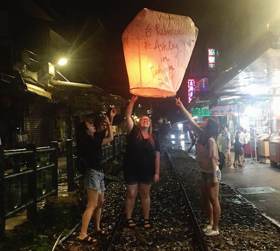 lighting lanterns in Taiwan