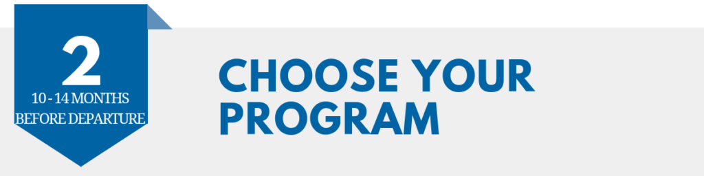 choose your program