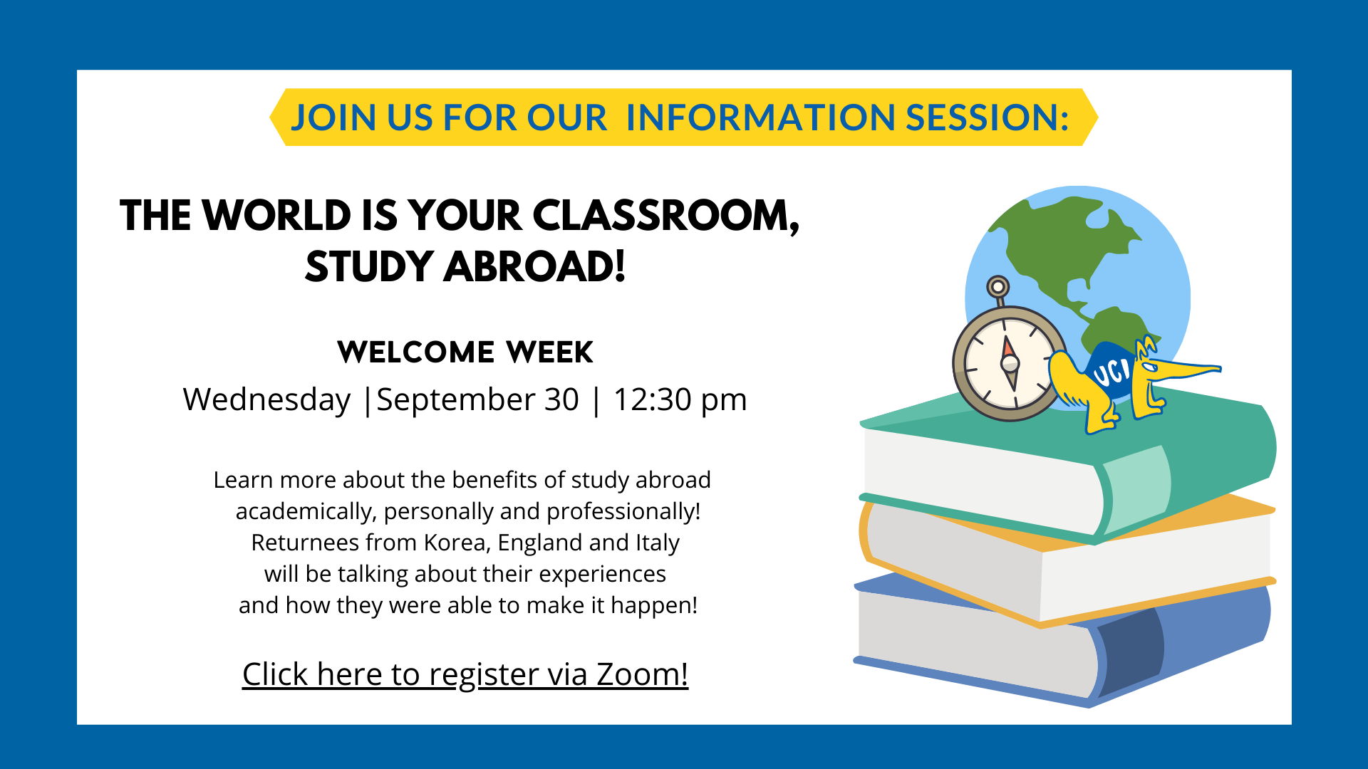 the world is your classroom, study abroad